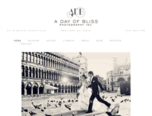 Tablet Screenshot of adayofbliss.com